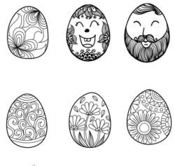 Face Decorated With Easter Eggs Download For Laser Engraving Machines Free CDR