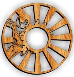 Iron Man Wall Clock Download For Laser Cut Free CDR