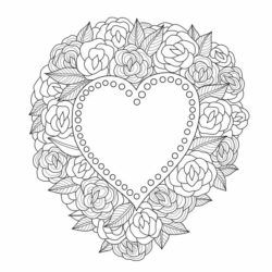 Wreath Of Hearts Download For Laser Engraving Machines Free CDR