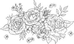 Bunches Of Roses For Print Or Laser Engraving Machines Free CDR