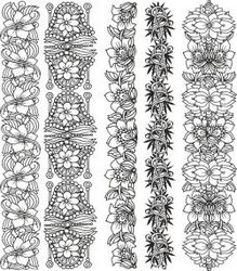 Floral Border For Print Or Laser Engraving Machines Free CDR