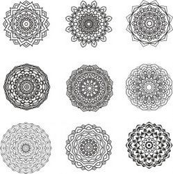 Mandala Design Set For Print Or Laser Engraving Machines Free CDR