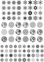 Beautiful Snowflakes And Snowballs For Laser Cut Free CDR