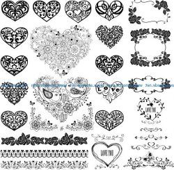 Cardiac Flower For Print Or Laser Engraving Machines Free CDR
