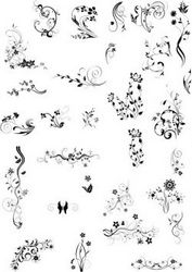 Flower Set For Print Or Laser Engraving Machines Free CDR
