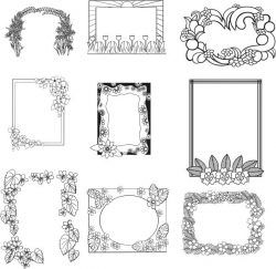 Frames For Engraving For Laser Engraving Machines Free CDR