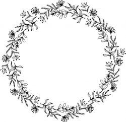 Herbal Wreath For Print Or Laser Engraving Machines F Free CDR