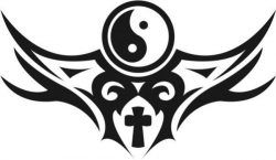 Bagua And Cross Download For Print Or Laser Engraving Machines Free CDR