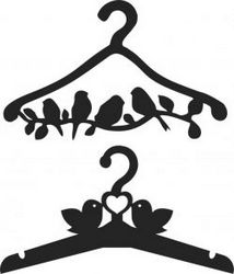 Clothes Hangers With Birds Download For Laser Cut Cnc Free CDR