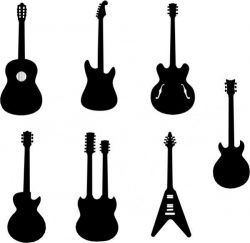 Collection Of Innovative Designs Of Guitar Models Free CDR