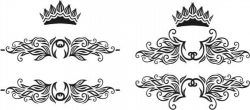 Decorative Crowns Vector Free CDR