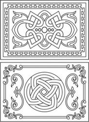 Decorative Frame With Overlapping Motifs Download For Laser Cut Cnc Free CDR