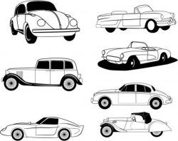 Drawings Of Famous Car Models In History Free CDR