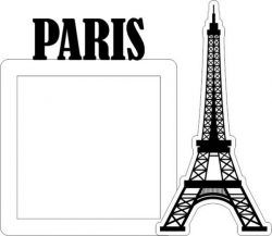 Eiffel Tower Picture Frame In Paris Free CDR