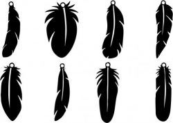 Feather Earring Free CDR