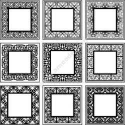 Decorative Frame Square Free CDR