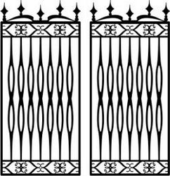 Iron Barn Fence Download For Laser Cut Plasma Free CDR