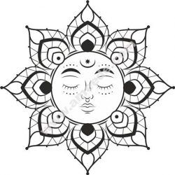 Mandala Sun Flower Free CDR