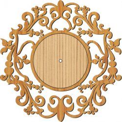 Pattern Wall Clock Download For Laser Cut Plasma Free CDR