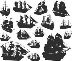 Ship Silhouette Free CDR