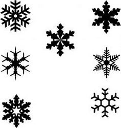 Snowflakes Designs To Decorate The Christmas Tree Free CDR