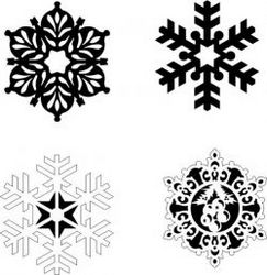 Snowflakes On A Pine Tree Download For Laser Free CDR