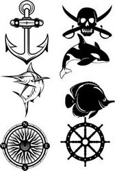 Symbols Of Ocean And Seafaring Free CDR