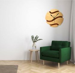 Basketball Shaped Wall Clock For Laser Cut Cnc Free CDR