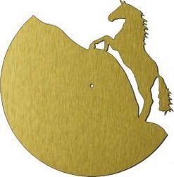 Horse Shaped Wall Clock For Laser Cut Plasma Free CDR