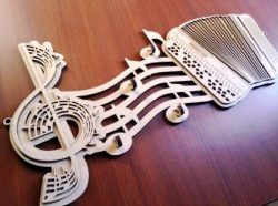 Key Hangs Shaped Like Music Notes For Laser Cut Cnc Free CDR