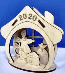 Mouse House 2020 For Laser Cut Cnc Free CDR