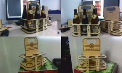 6 Bottle Beer Basket For Laser Cut Cnc Free CDR