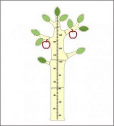 Apple Tree Height Measure For Laser Cut Cnc Free CDR