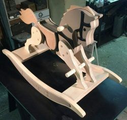 Assembling Seesaw Wooden Horse For Children For Laser Cut Cnc Free CDR