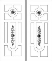Door Pattern Has A Unique Pattern Design For Laser Cut Cnc Free CDR