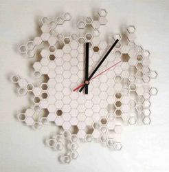 Honeycomb Wall Clock For Laser Cut Cnc Free CDR