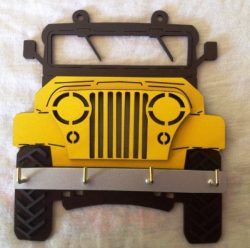 Car Jeep Shaped Hanger For Laser Cut Cnc Free CDR