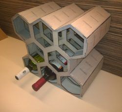 Honeycomb Wine Rack For Laser Cut Cnc Free CDR