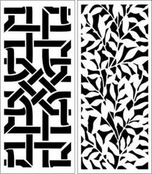 Partition Of Leaf Motifs And Interwoven For Laser Cut Cnc Free CDR