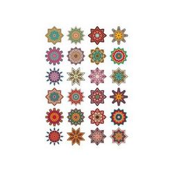 Mandala Pattern Doodle Round Ornaments Free CDR