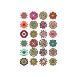 Round Floral Curly Ornament Pack Free CDR