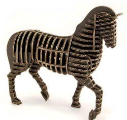 3d Puzzle Horse Model For Laser Cut Free CDR