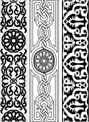 Design Pattern Woodcarving 151 For Laser Cut Cnc Free CDR