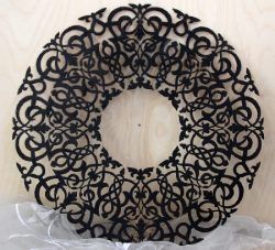 Round Abstract Pattern For Laser Cut Plasma Free CDR