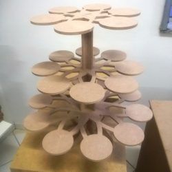 Shelves Display Flowers Three Floors For Laser Cut Cnc Free CDR