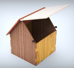 Simple House Box For Laser Cut Free CDR