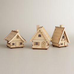 Laser Cut Projects 3 Houses Free CDR