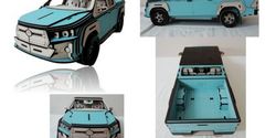 Laser Cut Toyota Hilux Car 3d Puzzle Free CDR