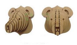 3d Puzzle Amazing Design Bear Head Free CDR