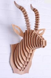 3d Puzzle Amazing Design Project Deer Head Free CDR